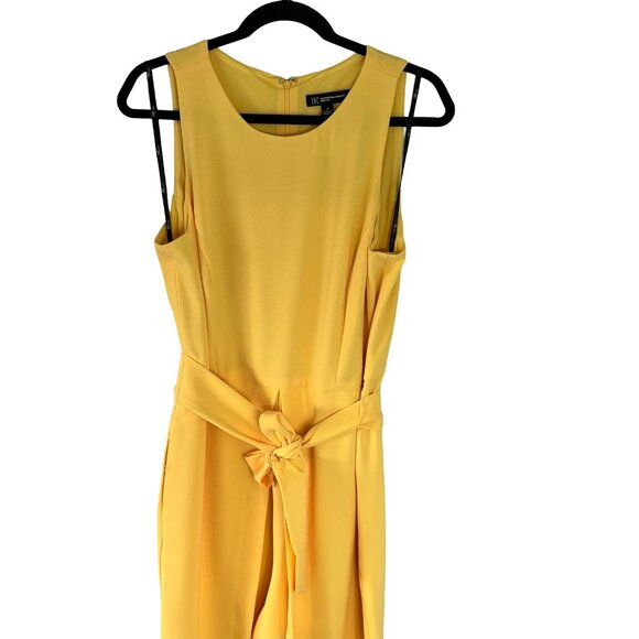 Spring, Summer Outfit. Yellow Jumpsuit Size 12 INC International Concepts. - Picture 2 of 16